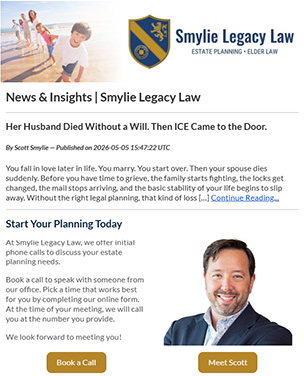 Estate Planning Newsletter - Subscribe Today!